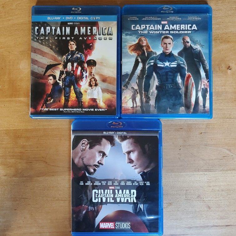 Captain America Trilogy 3-movie Blu-ray Set