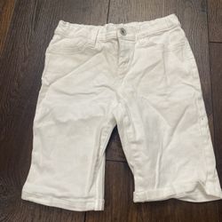 Girls White Bermuda Shorts Size 8 By Childrens Place #19