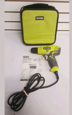 RYOBI D43K 5.5Amp 3/8" VARIABLE SPEED CORDED ELECTRIC DRILL W/ TOLL BAG