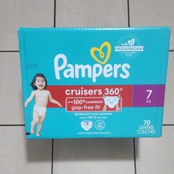 PAMPERS SIZE 7  70 COUNT