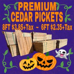 PREMIUM CEDAR PICKETS