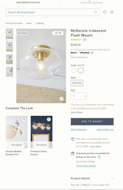 TOP RATED NEW IN THE ORIGINAL BOX BEAUTIFUL ANTHROPOLOGIE LIGHT FIXTURE