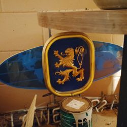 vintage Löwenbräu beer sign