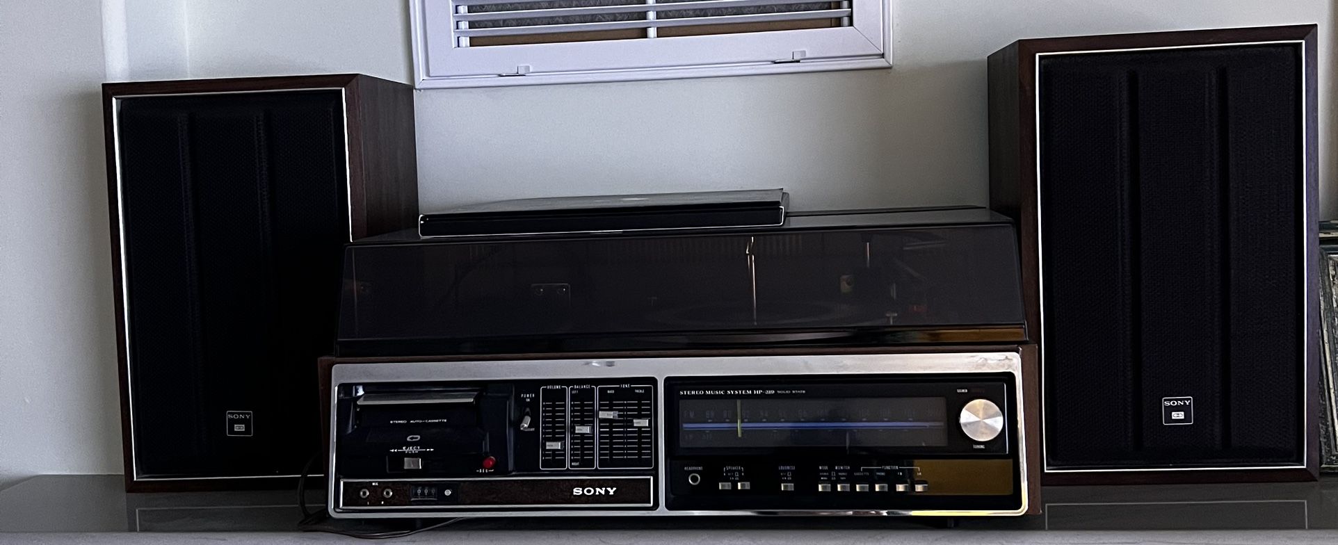 Sony Cassette, Vinyl And Stereo System