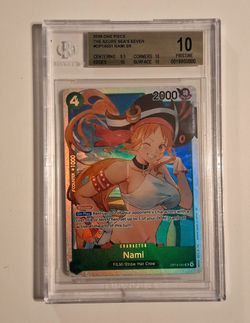 2026 ONE PIECE NAMI OP14-031 BGS 10 PRISTINE — THE AZURE SEA'S SEVEN
