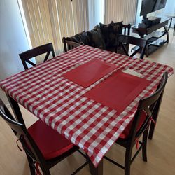 Wood Dining Table 4 Seats