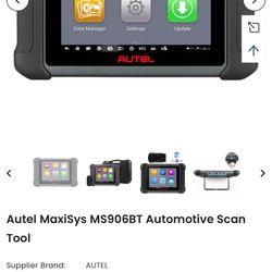 AUTEL MS906BT OBDII SCANNER BI-DIRECTIONAL COMPUTER NOT SNAP-on Snap On 