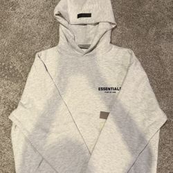 LIGHT OATMEAL ESSENTIALS HOODIE ADULT MEDIUM