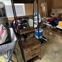 Bookshelf With Drawers 