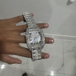 Cartier Moissanite Diamond watch (DM FOR OFFERS