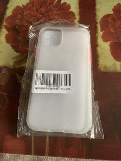 iPhone 11 Pro case clear/white