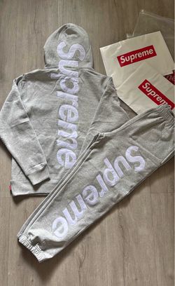 Supreme Grey Hoodie and Sweatpants Set