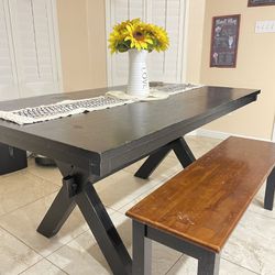 Kitchen Table With Bench 