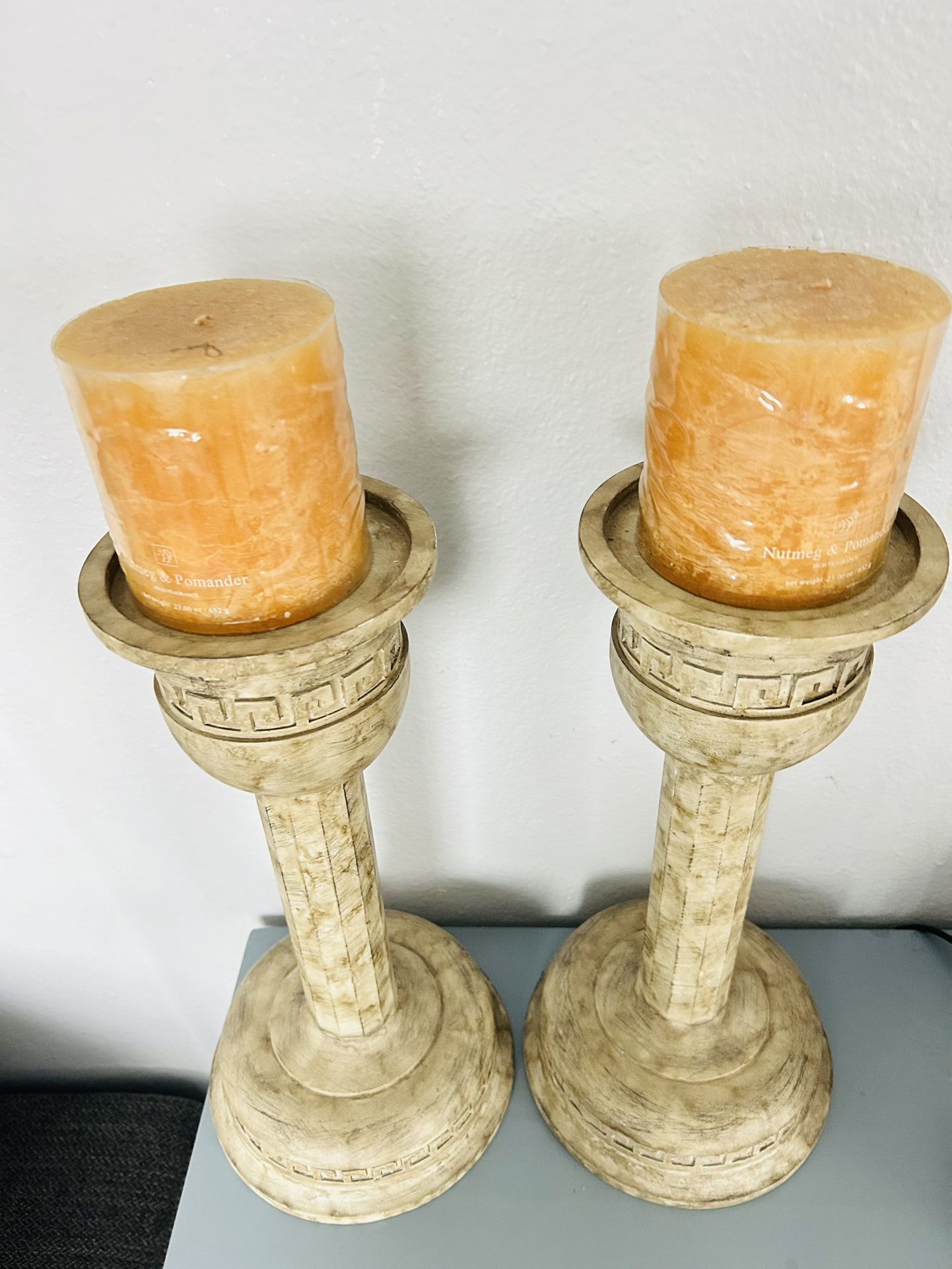 Candle Holders With New Candles