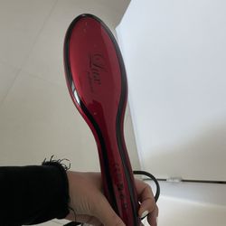 Used - Straightening Hot Brush - Lux Professional - Red
