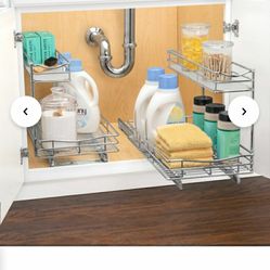 Slide out under sink pull out drawer