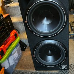 Two 12 Inch Rockford Fosgate P3 With Ported Box
