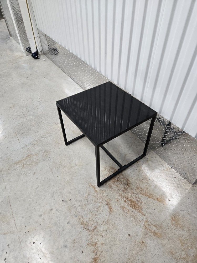 Glass End Table