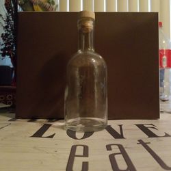Glass Bottle With Wood Cork