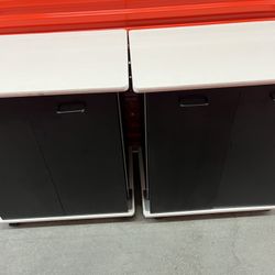 2 Storage Cabinets On Casters