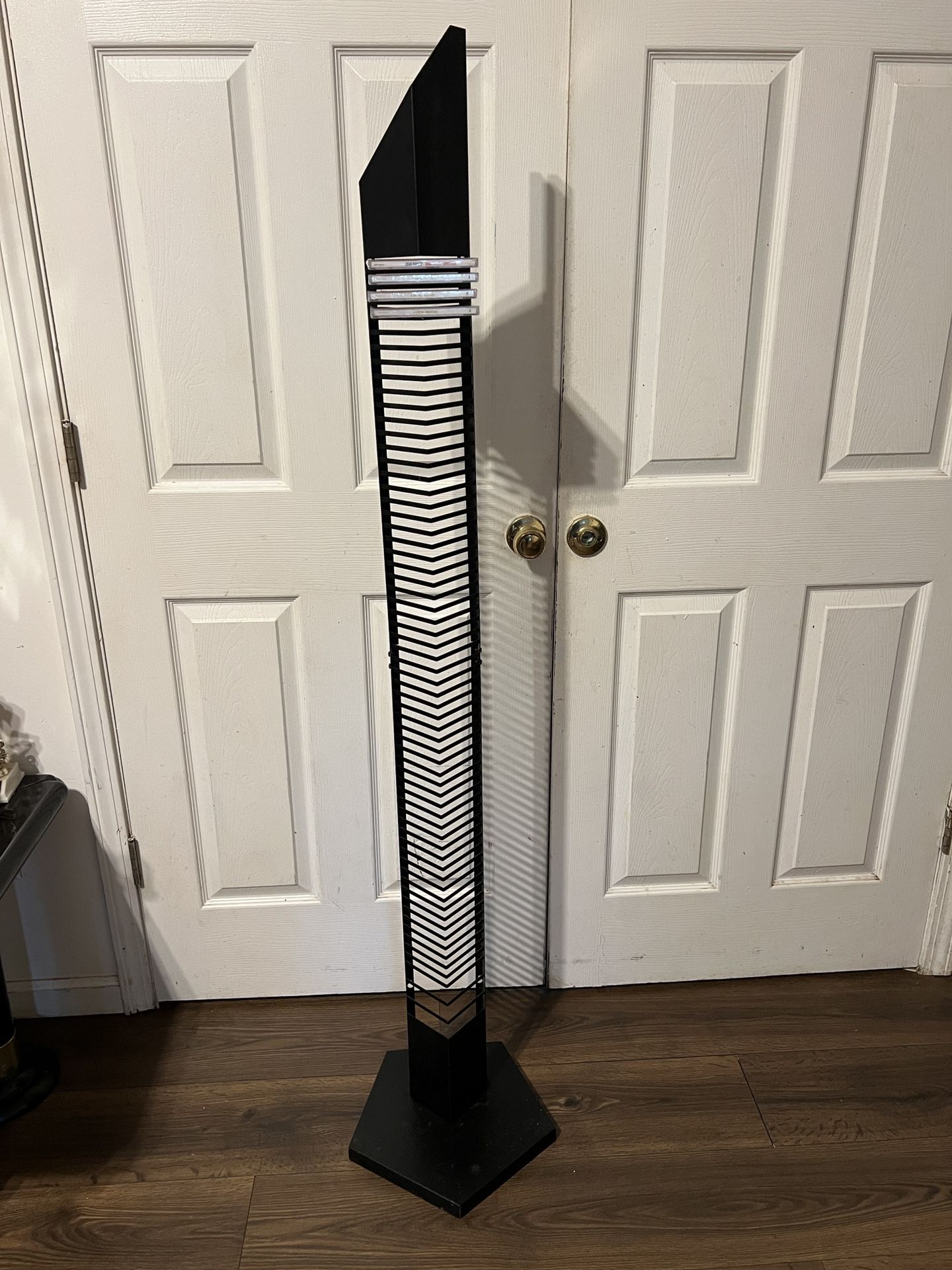 Vintage 60 CD Metal Storage Rack -Black