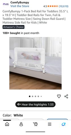 ComfyBumpy bed rail white NIB New in Box