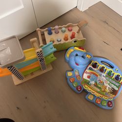 Toddler Wooden & Musical Learning Toys Bundle