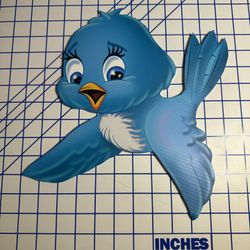 Blue Bird Coroplast