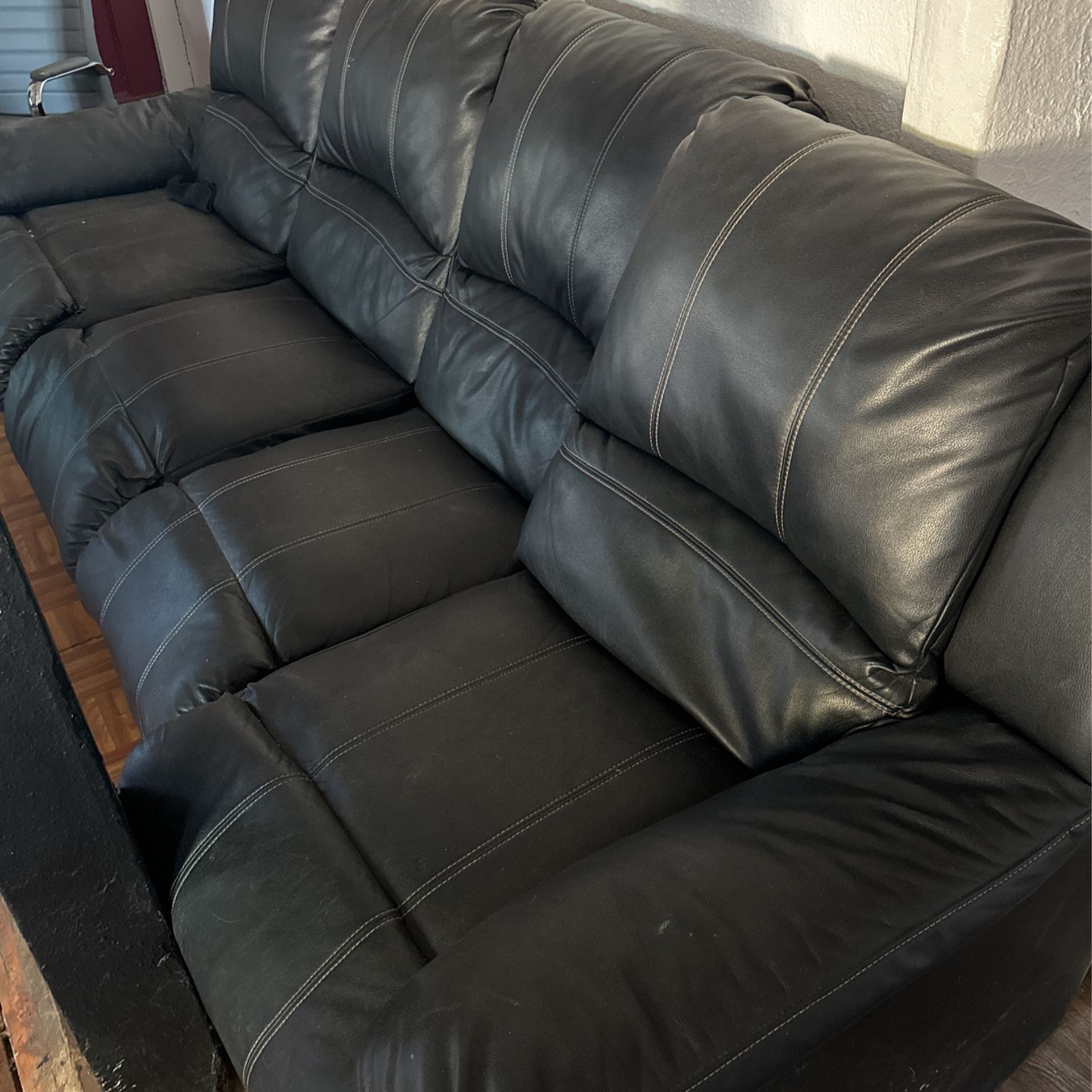 Black Leather Couch