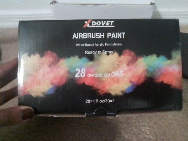 Airbrush Gun And Paint