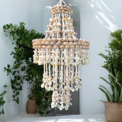 Vintage Puca Shell Chandeliers