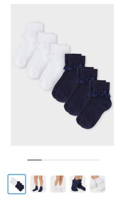 Girls lace school Socks