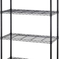 Wire Metal Rack  Whit 4 Shelves