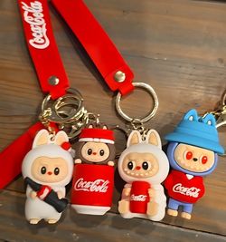 Coca-Cola Labubu Series Keychain 