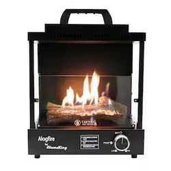ALOGFIRE Propane Ambiance Log Fireplace Heater, Clean and Smokeless, 8,200 BTU. New In Box 