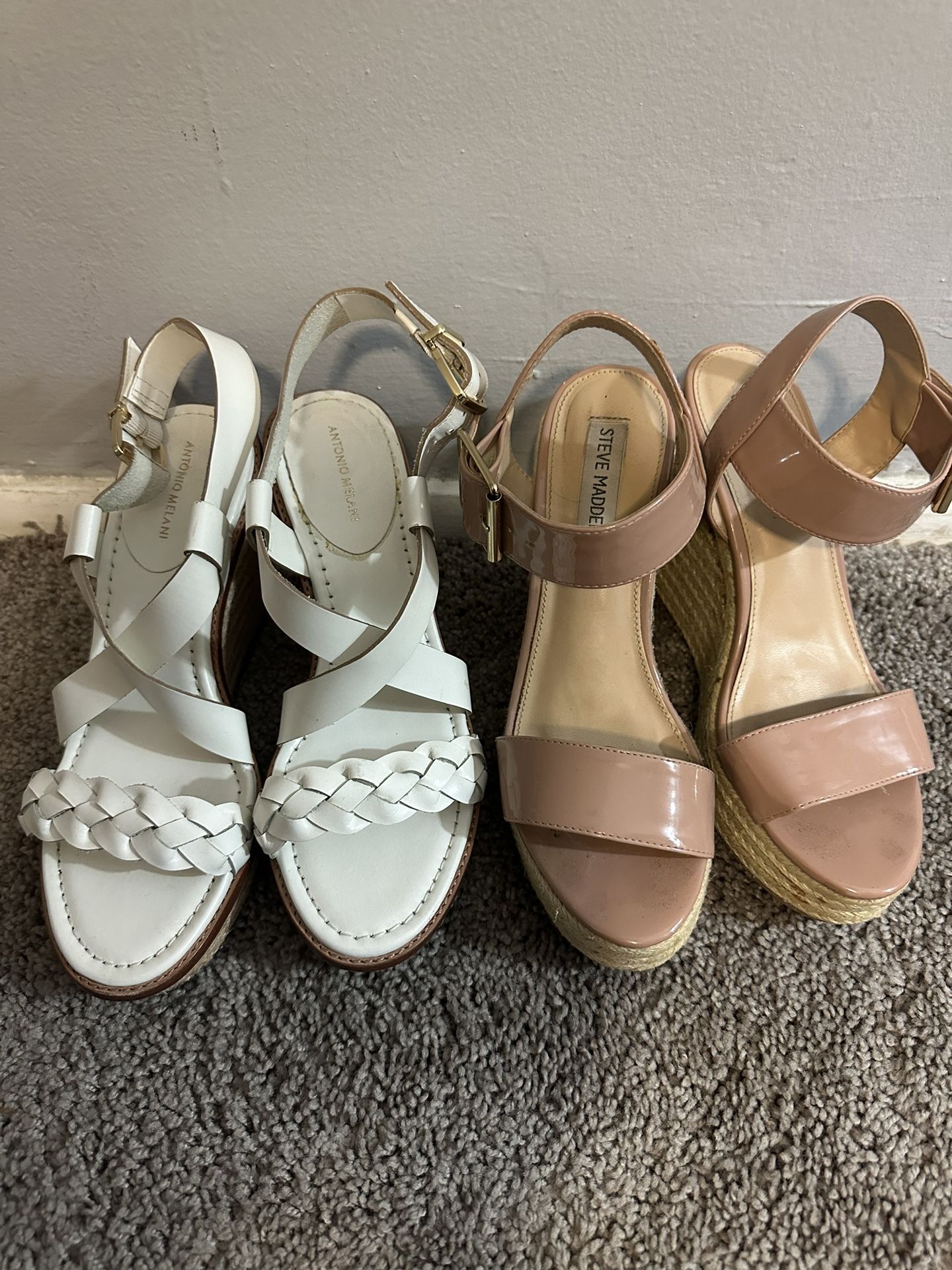Steve Madden And Antonio Melani Wedge Sandals