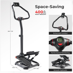 NEW IN BOX Sunny Health & Fitness Heavy Duty Power Stepper – $150