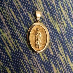 Virgin Mary Chain Piece  Stainless Steel 