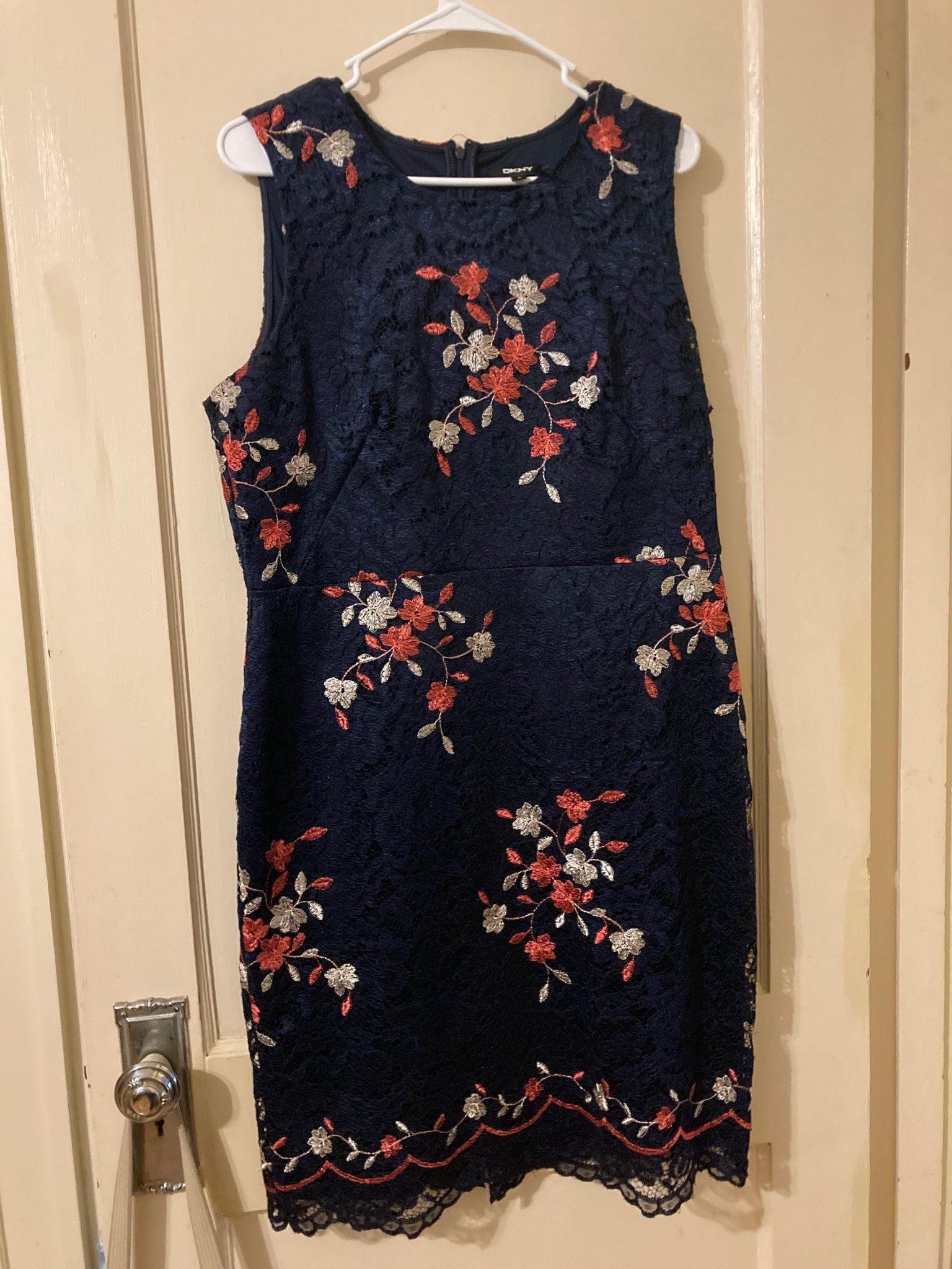 Navy Floral Dress