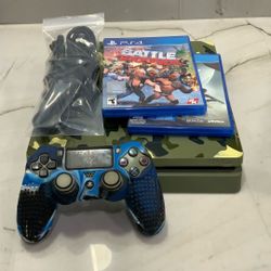 PlayStation 4, Controller, 2 Games, And Cords! 