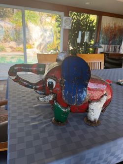 Bub the Baby Elephant metal Statue by Think Outside