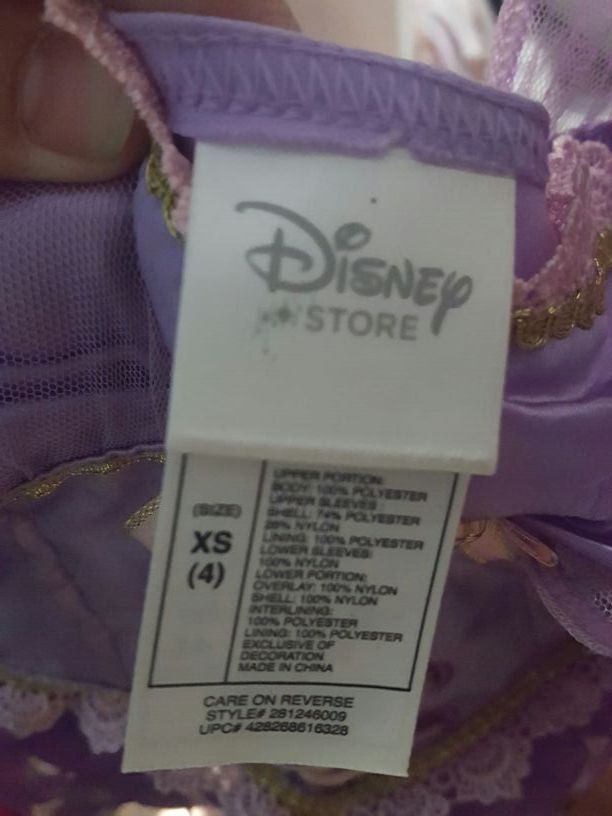 Rapunzel costume size 4