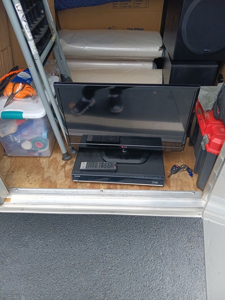 LG 24" And Toshiba DVD Player