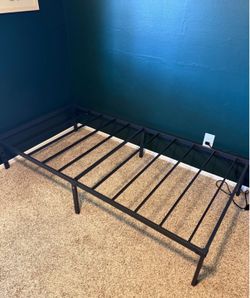 Metal twin bed frame