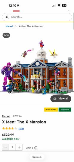 X-men mansion Lego set