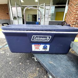 Coleman Cooler with supplies