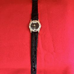 Benrus Genuine Leather Band Fashion Watch 