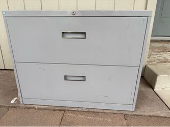 Low profile 2 drawer filing cabinet