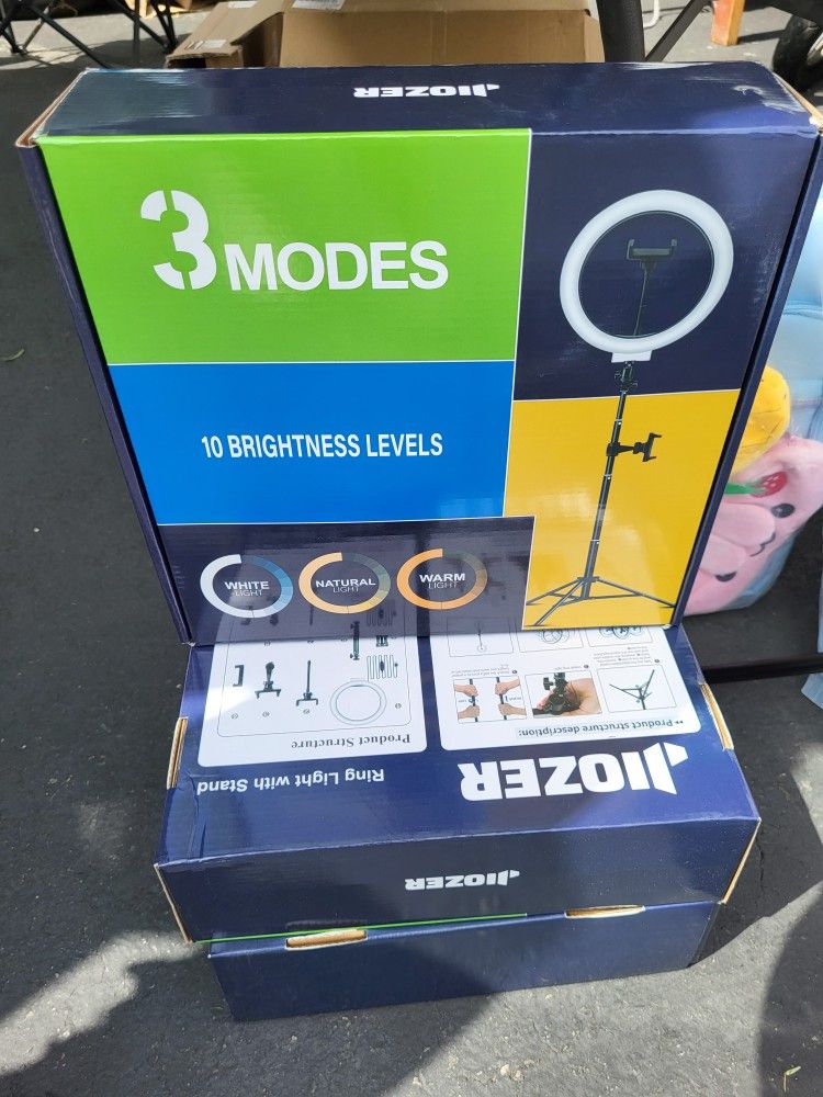 Selfie Stand With Lights Up To 6 Ft Tall