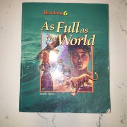 Bju Press: Reading 6 As full As the World - Book 